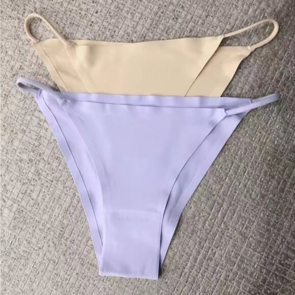 6pc Silky Seamless Mid/High-Rise Bikini Panties Set - Picture 5 of 7